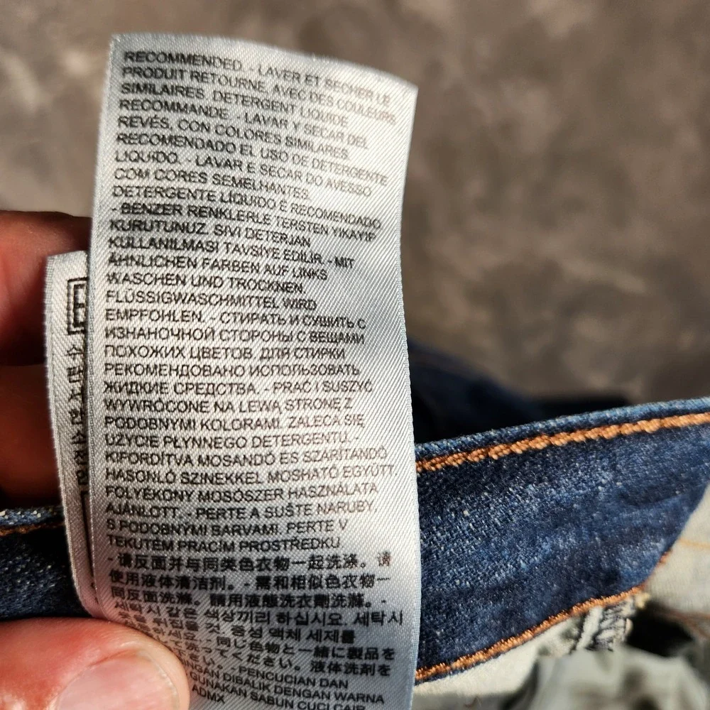 Levi's 569‎ Jeans Men's 41X29 (Tag 38x30) Loose Fit Straight Leg Blue Pre-Owned